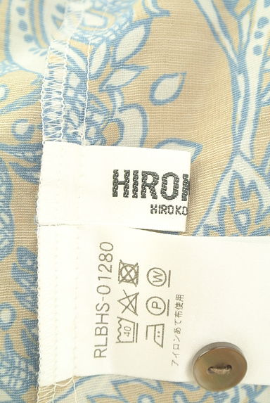 クリックで大画像表示 HIROKO BIS(ヒロコビス)の古着「花柄フレアブラウス(ブラウス)」大画像6へ