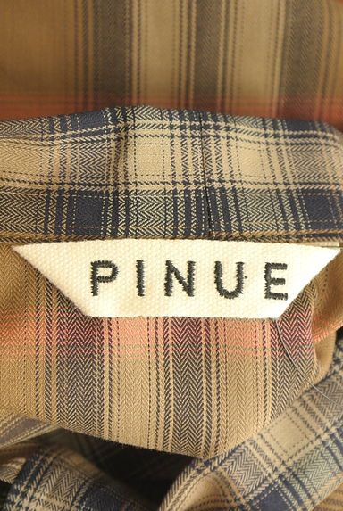 PINUE（ピヌエ）の古着「ボウタイギャザーヘムロングワンピース（ワンピース・チュニック）」大画像６へ