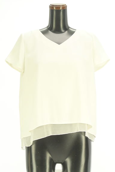 クリックで大画像表示 NATURAL BEAUTY BASIC(ナチュラルビューティベーシック)の古着「裾シフォンブラウス(ブラウス)」大画像1へ