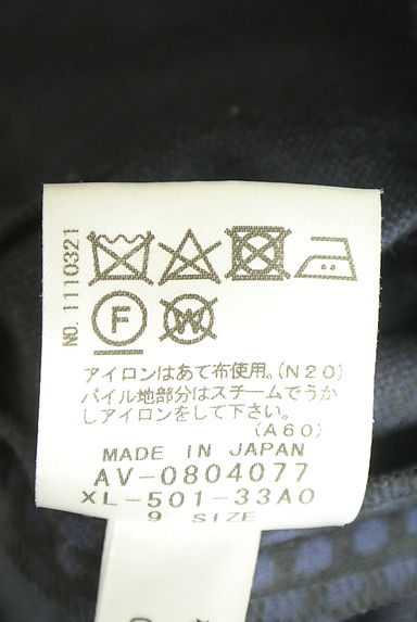 クリックで大画像表示 NEMIKA(ネミカ)の古着「ドット柄ベロアパイピングワンピース(ワンピース・チュニック)」大画像5へ