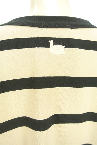 クリックで大画像表示 nop de nod(ノップドゥノッド)の古着「ボーダー柄オーバーロングTシャツ(カットソー・プルオーバー)」大画像5へ