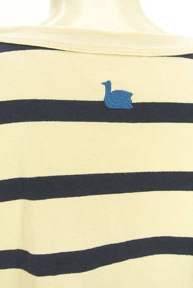 クリックで大画像表示 nop de nod(ノップドゥノッド)の古着「ボーダー柄オーバーロングTシャツ(カットソー・プルオーバー)」大画像5へ