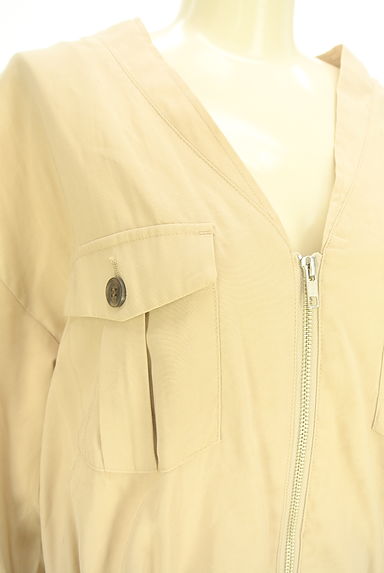 クリックで大画像表示 AZUL BY MOUSSY(アズールバイマウジー)の古着「Vネック裾ゴムジャケット(ブルゾン・スタジャン)」大画像4へ