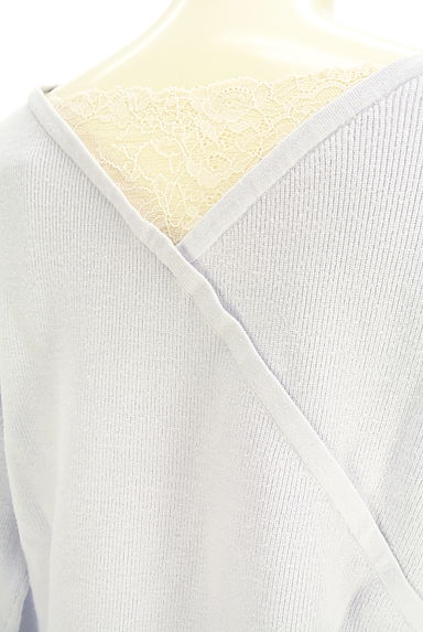 クリックで大画像表示 LAISSE PASSE(レッセパッセ)の古着「バックレースVネックニット(ニット)」大画像5へ