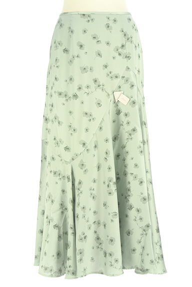 クリックで大画像表示 Snidel(スナイデル)の古着「花柄光沢シフォンロングスカート(ロングスカート・マキシスカート)」大画像4へ
