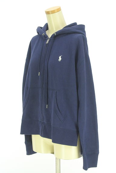 クリックで大画像表示 POLO RALPH LAUREN(ポロラルフローレン)の古着「裏起毛ジップパーカー(スウェット・パーカー)」大画像3へ