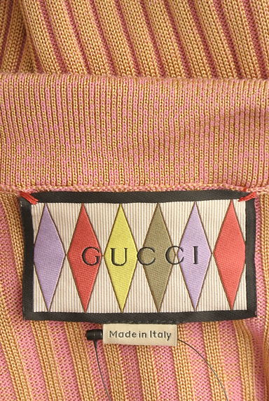 クリックで大画像表示 GUCCI(グッチ)の古着「リブ編みポロニットトップス(ニット)」大画像6へ