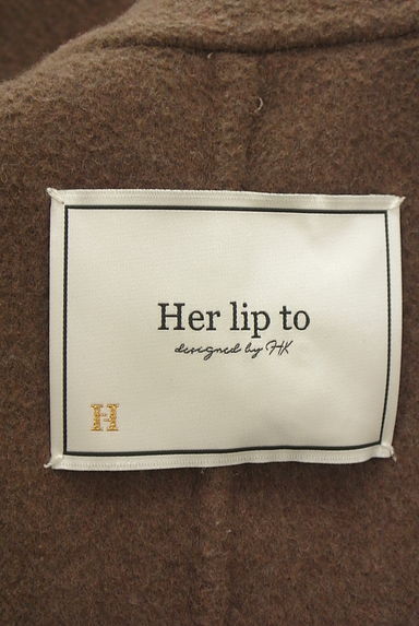 クリックで大画像表示 Her lip to(ハーリップトゥ)の古着「ビッグカラーロングコート(コート)」大画像6へ