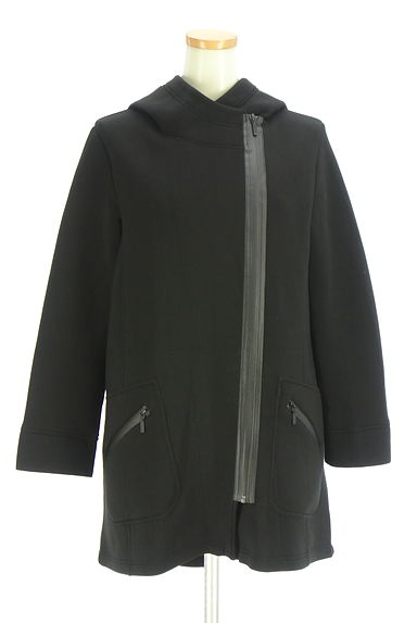 クリックで大画像表示 HIROKO BIS(ヒロコビス)の古着「フーディミドルダンボールニットコート(コート)」大画像1へ