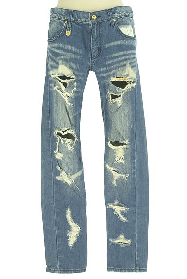 クリックで大画像表示 Rady(レディ)の古着「ダメージスキニーデニムパンツ(デニムパンツ)」大画像1へ