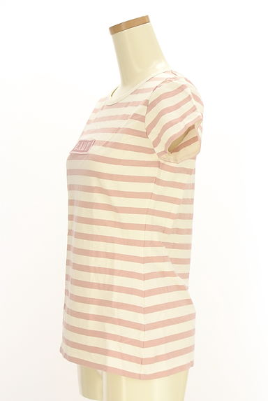 クリックで大画像表示 Rady(レディ)の古着「ボックスロゴワッペン半袖ボーダー柄Tシャツ(Tシャツ)」大画像3へ