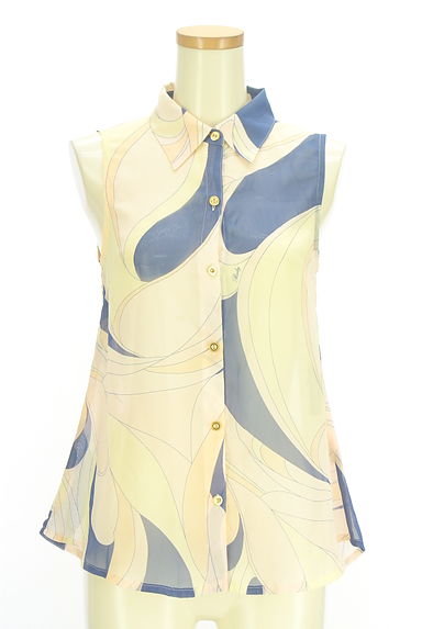 クリックで大画像表示 Rady(レディ)の古着「プット柄ノースリシフォンブラウス(ブラウス)」大画像1へ