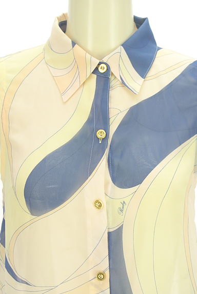 クリックで大画像表示 Rady(レディ)の古着「プット柄ノースリシフォンブラウス(ブラウス)」大画像4へ