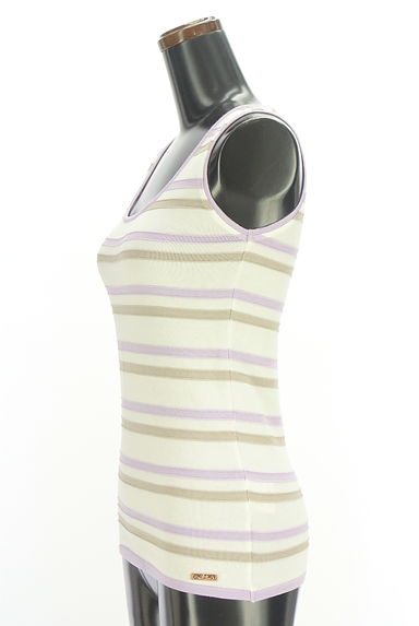 クリックで大画像表示 Rady(レディ)の古着「配色ボーダーサマーニットトップス(ニット)」大画像3へ