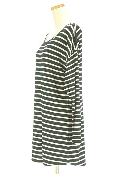 クリックで大画像表示 Re:EDIT(リエディ)の古着「ロング丈ボーダー柄ロンT(Tシャツ)」大画像3へ