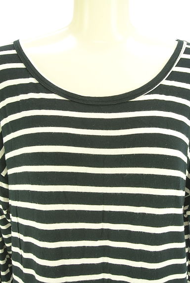 クリックで大画像表示 Re:EDIT(リエディ)の古着「ロング丈ボーダー柄ロンT(Tシャツ)」大画像4へ