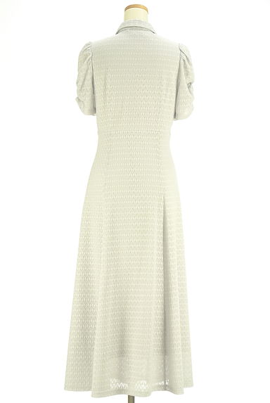 クリックで大画像表示 PROPORTION BODY DRESSING(プロポーションボディドレッシング)の古着「ギャザーパフスリーブロングニットワンピ(ワンピース・チュニック)」大画像2へ