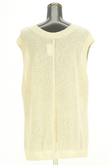 クリックで大画像表示 COMME CA(コムサ)の古着「Gabardine K.T 前後着ニットベスト(ベスト・ジレ)」大画像2へ