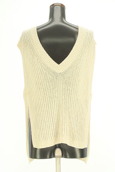 クリックで大画像表示 COMME CA(コムサ)の古着「Gabardine K.T 前後着ニットベスト(ベスト・ジレ)」大画像5へ