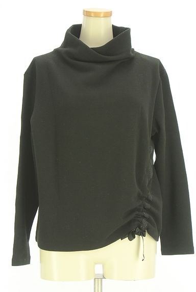 COMME CA（コムサ）の古着「Gabardine K.T ドロスト入りオフタートルネックフリースカットソー（カットソー・プルオーバー）」大画像１へ