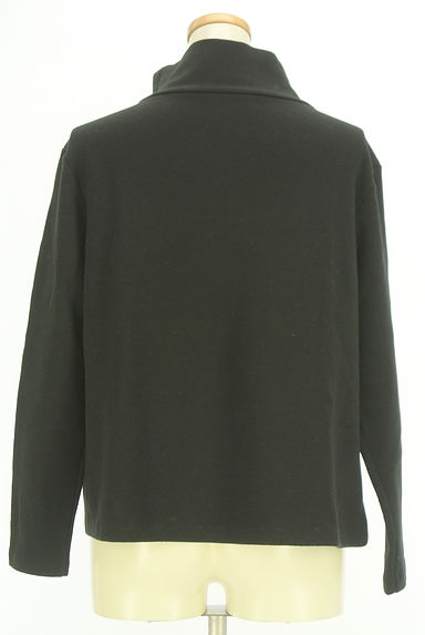 COMME CA（コムサ）の古着「Gabardine K.T ドロスト入りオフタートルネックフリースカットソー（カットソー・プルオーバー）」大画像２へ