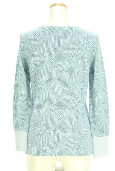 クリックで大画像表示 COMME CA(コムサ)の古着「Gabardine K.T 幾何学模様ニットトップス(ニット)」大画像2へ
