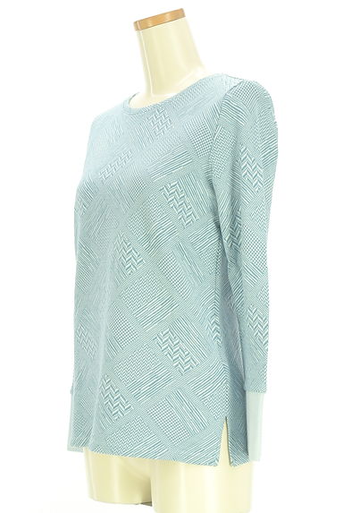 クリックで大画像表示 COMME CA(コムサ)の古着「Gabardine K.T 幾何学模様ニットトップス(ニット)」大画像3へ
