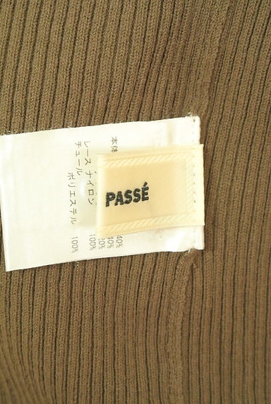 クリックで大画像表示 LAISSE PASSE(レッセパッセ)の古着「レース切替ノースリリブニットトップス(ニット)」大画像6へ