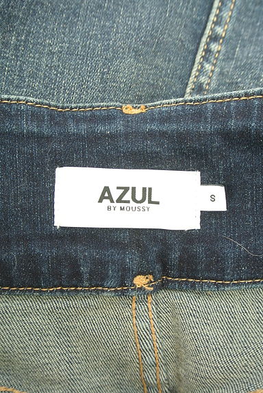 AZUL BY MOUSSY（アズールバイマウジー）の古着「ウォッシュド加工ストレッチデニムスカート（ロングスカート・マキシスカート）」大画像６へ